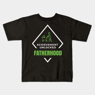 Achievement Unlocked Fatherhood Gifts for Dad Kids T-Shirt